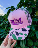 Reverie “Graffiti” Trucker Hat (Pink Camouflage)