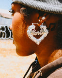 ‘Worthy’ Bamboo Hoops Silver