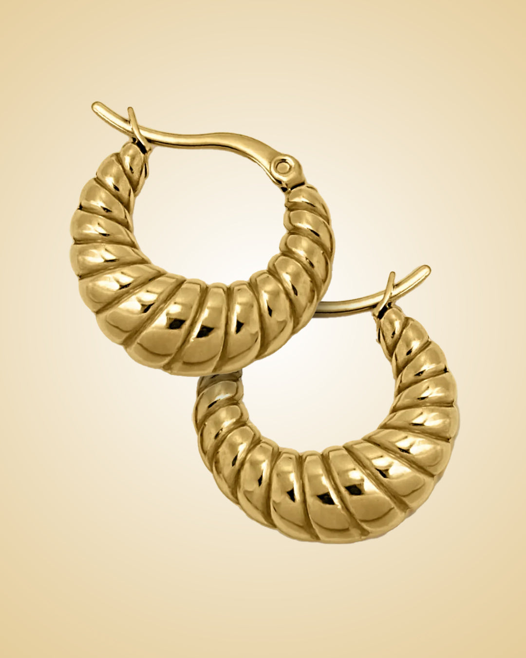 Gold Hoops in “Bebe”