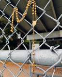 “Pray 4 L.A.” Gold Rosary