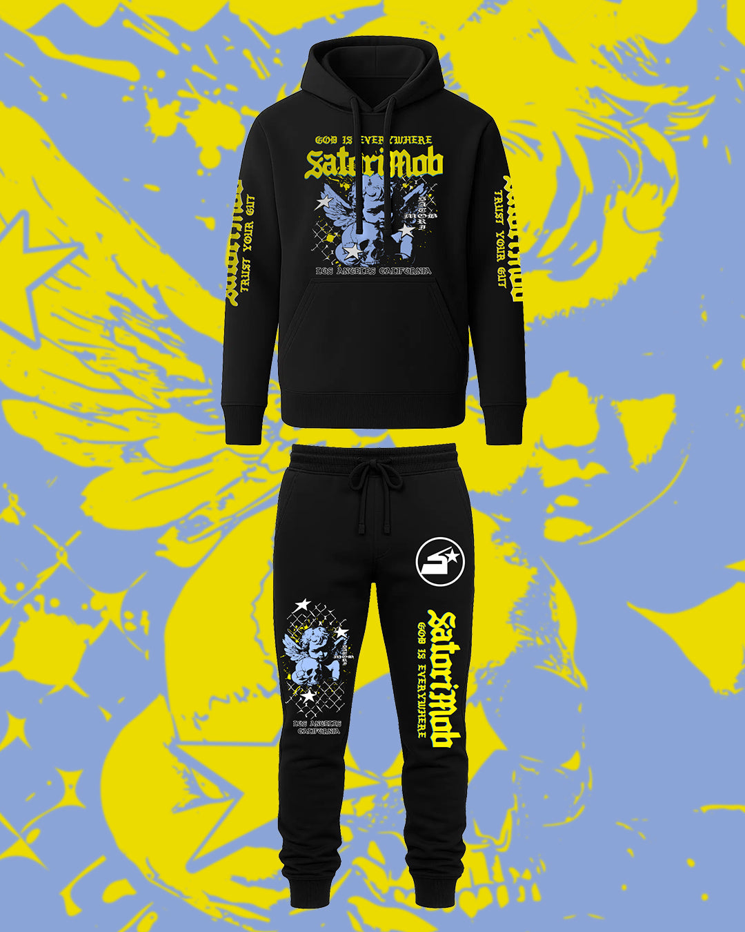 “God is Everywhere” Tracksuit (Black)